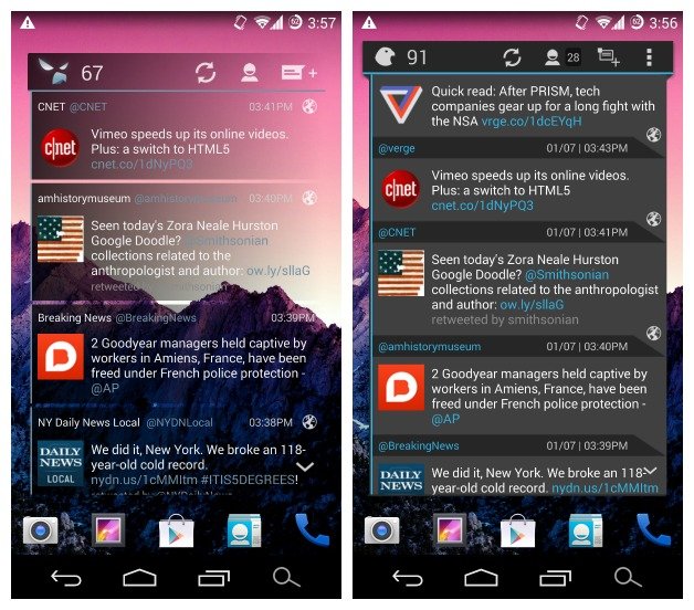 Falcon Widget (for Twitter)