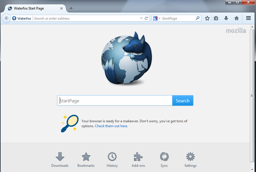 Waterfox Portable