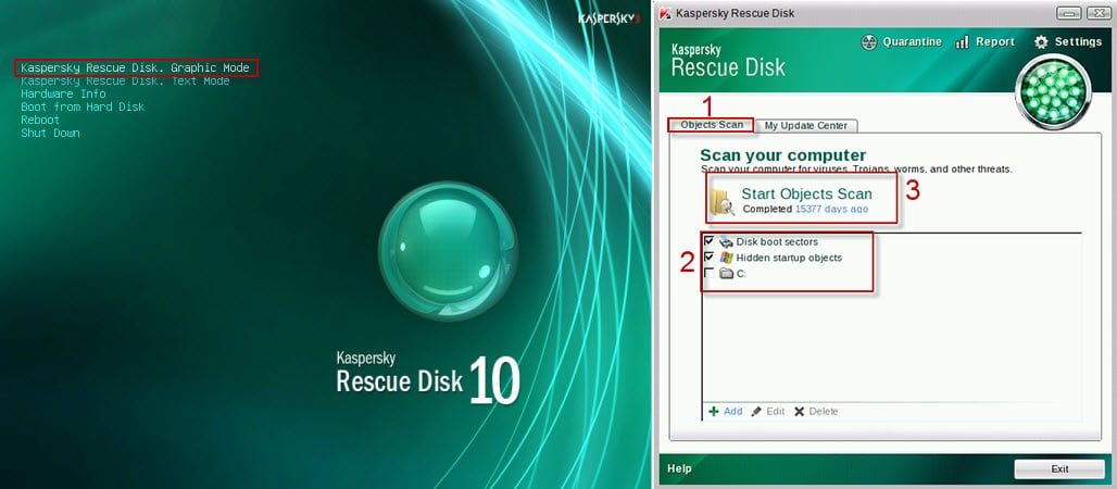 برنامج Kaspersky Rescue Disk