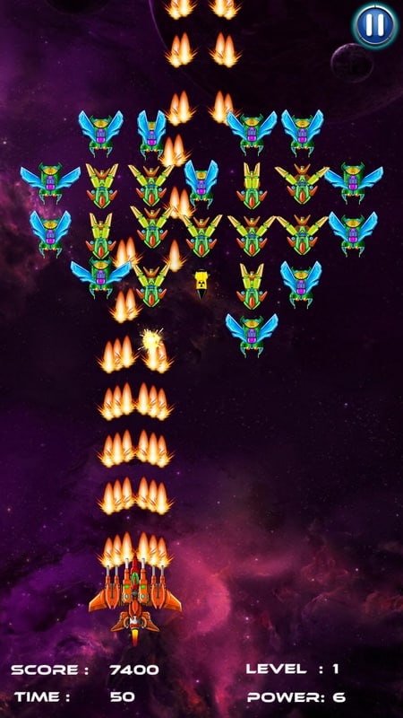 تحميل لعبة إنقاذ المجرة من الفضائيين Galaxy Attack: Alien Shooter