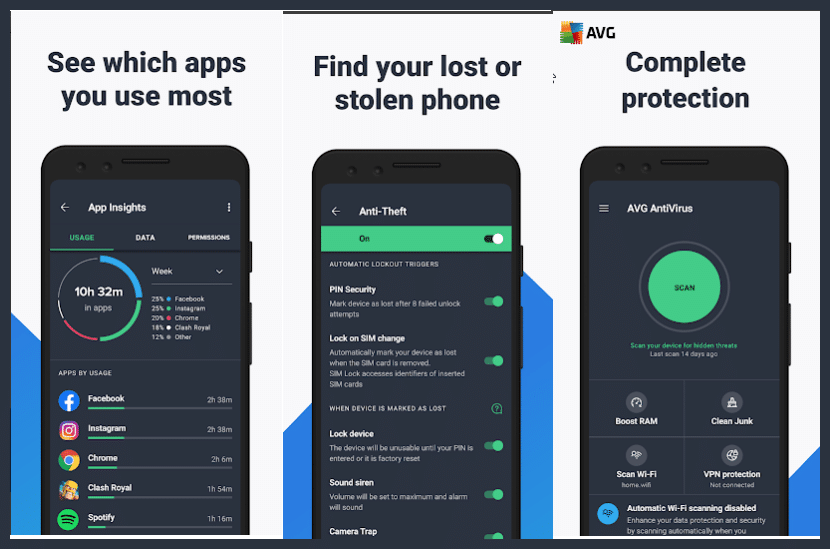 برنامج حماية مجاني للاندرويد AVG AntiVirus Free Android إيه في جي أنتي فايروس فري