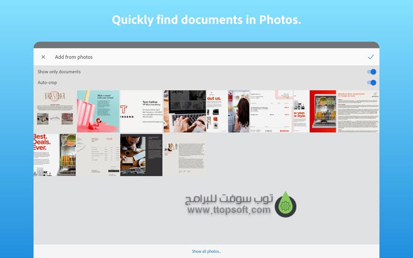 تطبيق ادوبي سكانر Adobe Scan 