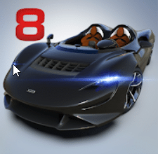 لعبة سباق السيارات للاندرويد Asphalt 8 :Airborne