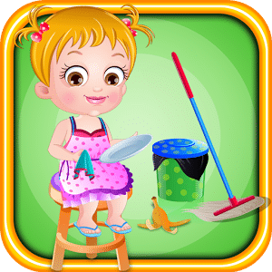 لعبة وقت التنظيف مع بيبى هازل Baby Hazel Cleaning Time