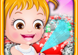 لعبة بيبى هازل وتنظيف المنزل Baby Hazel Helping Time