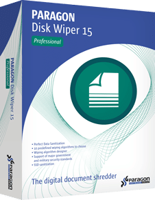 برنامج التنظيف ومنع إستعادة الملفات المحذوفة مرة أخرى Paragon Disk Wiper 15 Professional