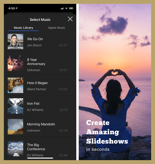 Flipbook Slideshow Maker تطبيق جديد لتعديل وتحويل الصور والاغاني إلى فيديو كليب