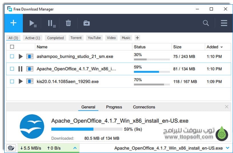 Free Download Manager افضل برنامج تنزيل ملفات من النت للكمبيوتر