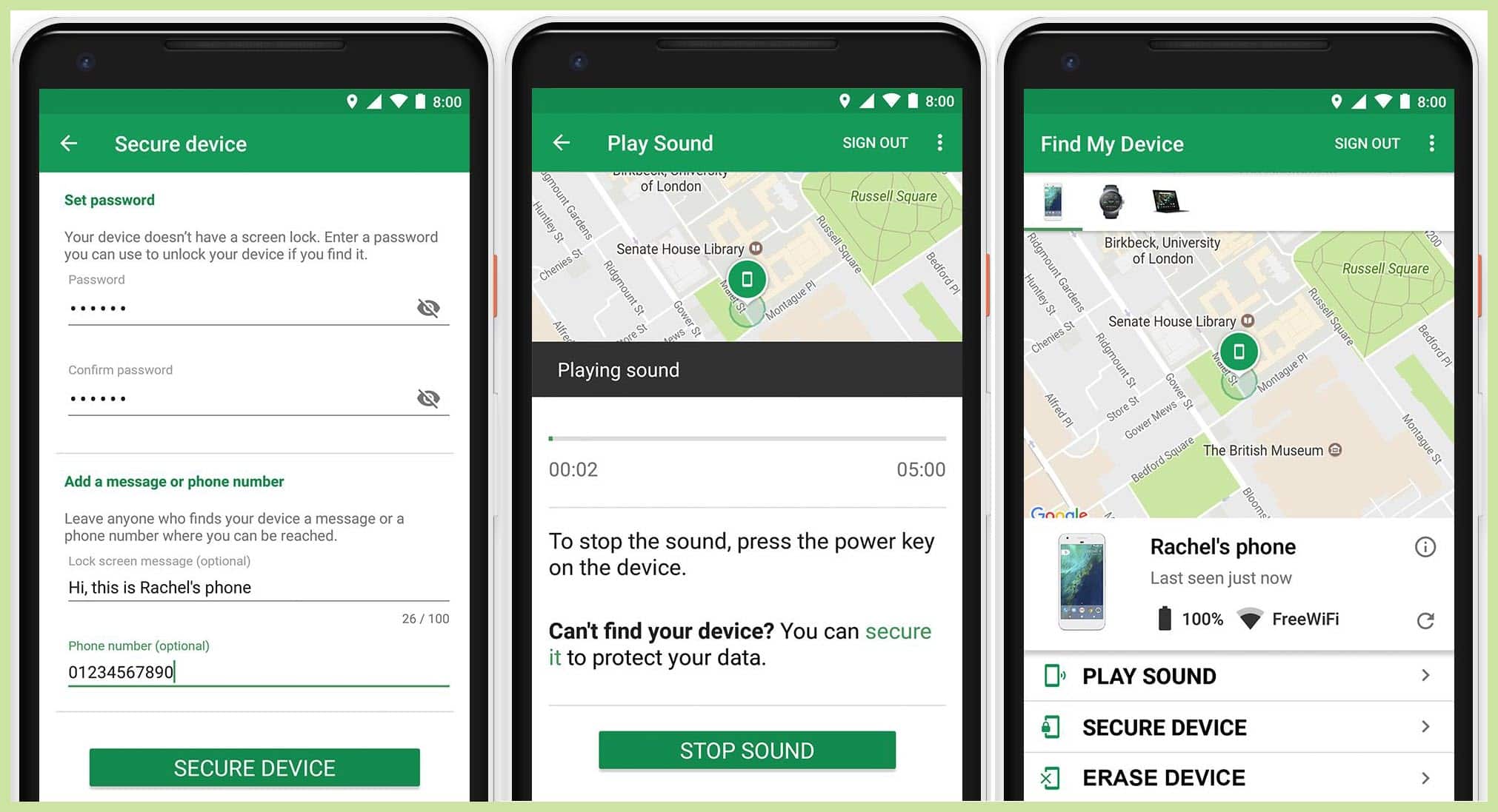 افضل برنامج حماية الهاتف من السرقة Google Find My Device