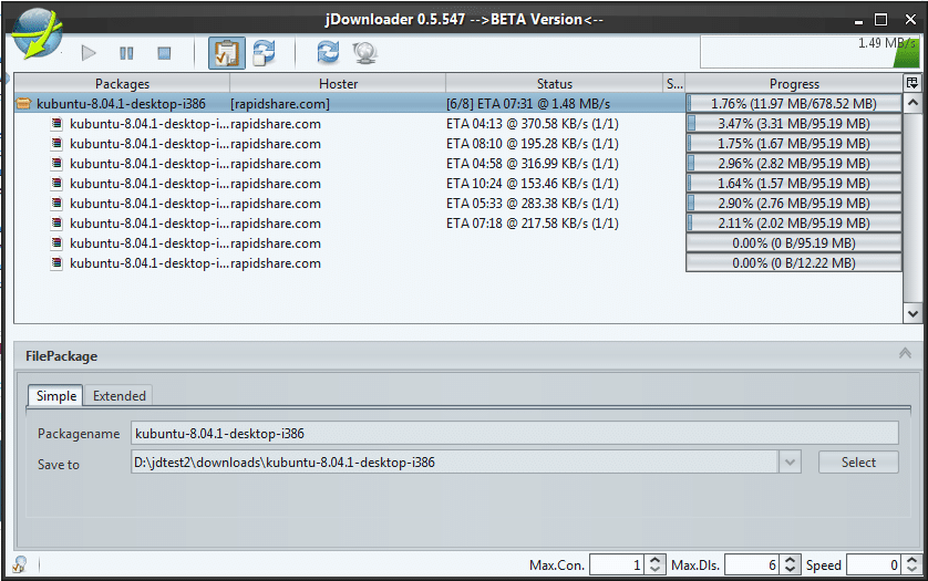 JDownloader (افضل برامج تنزيل بدون اعلانات)