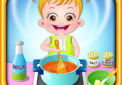 لعبة بيبى هازل والطبخ  Baby Hazel Kitchen Time