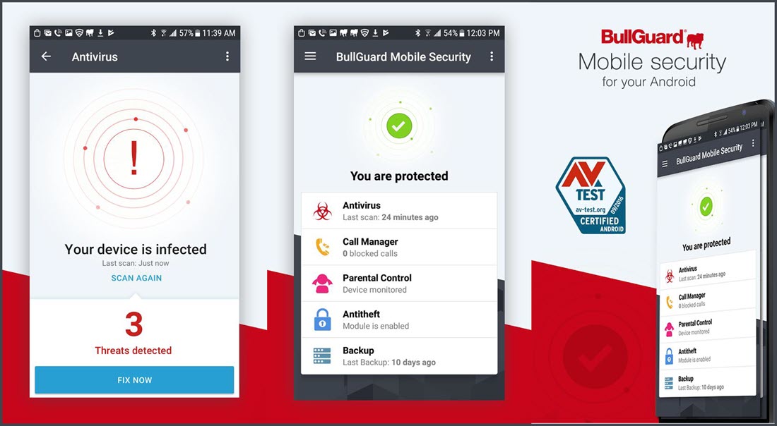 Mobile Security by BullGuard تطبيقات مكافحة الفيروسات
