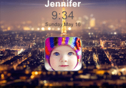 تطبيق قفل الشاشة مع ساعه وصورة واسمك للاندرويد My Photo Lock Screen