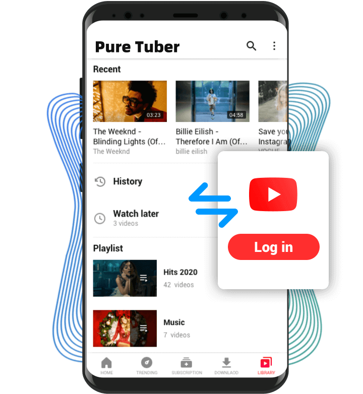 Pure Tuber تنزيل مقاطع فيديو يوتيوب android