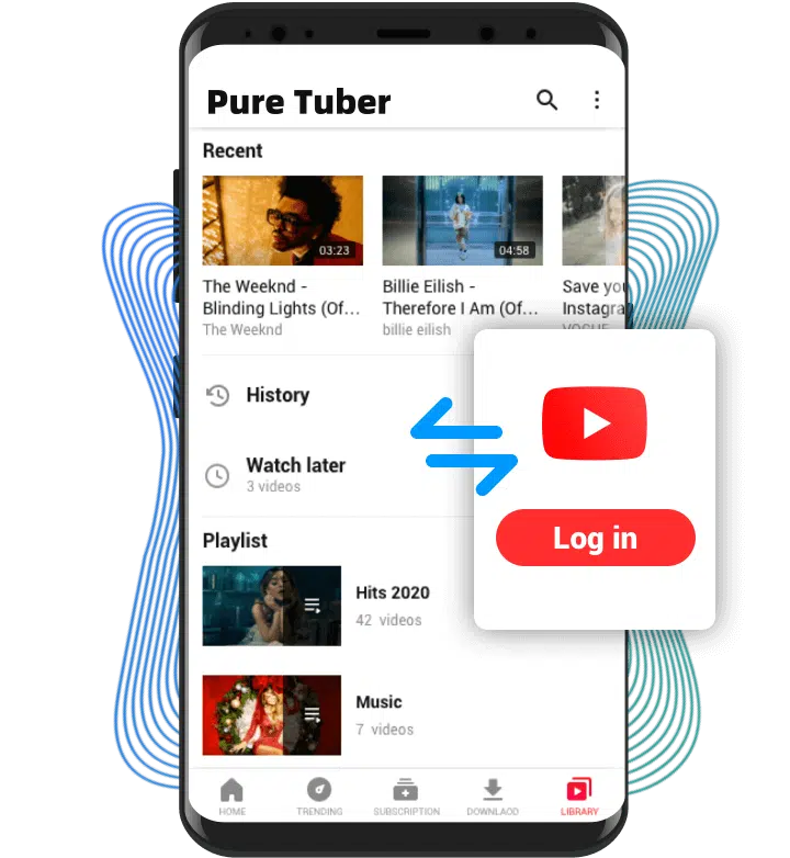 Pure Tuber تنزيل مقاطع فيديو يوتيوب android
