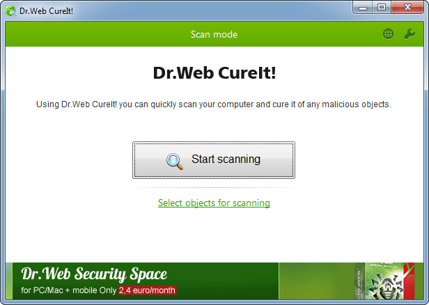 برنامج Dr.Web CureIt