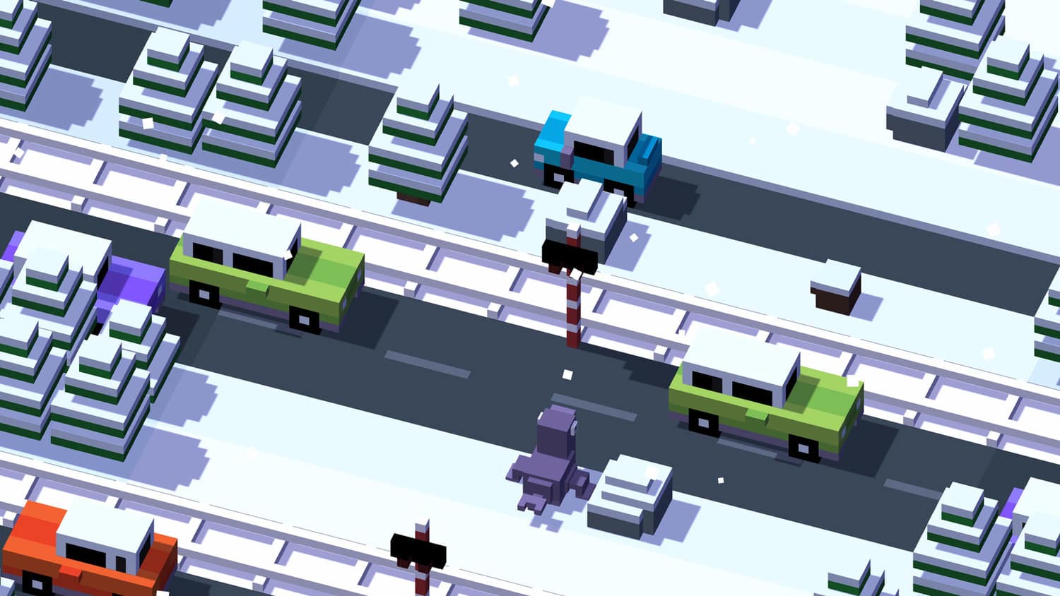 لعبة Crossy Road اخطر افضل العاب اندرويد المجانية