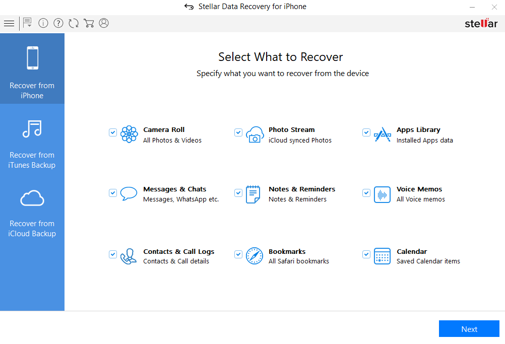 برنامج Stellar Phoenix Data Recovery for iPhone لإستعادة الصور المحذوفة