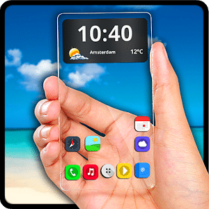 تطبيق جعل هاتف الأندرويد شفاف مثل الزجاج Transparent Screen