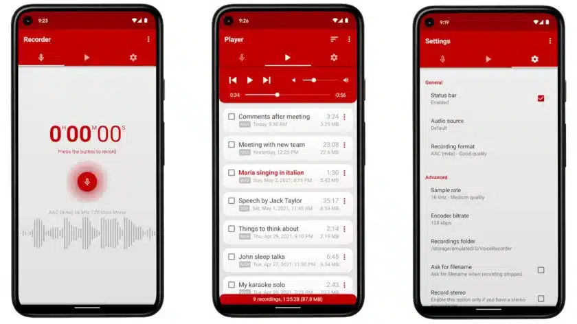 Voice Recorder Pro تسجيل والهاتف مقفل