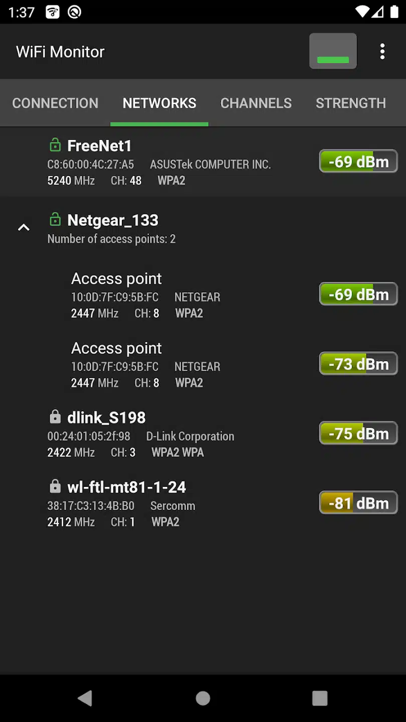 WiFi Monitor تجسس على الشبكات