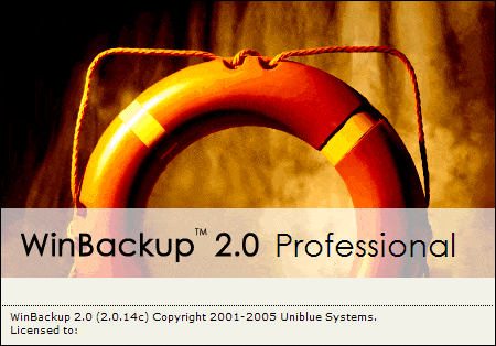 برنامج WinBackup Standard 2.3  لإنشاء نسخ إحتياطية لملفات الكمبيوتر