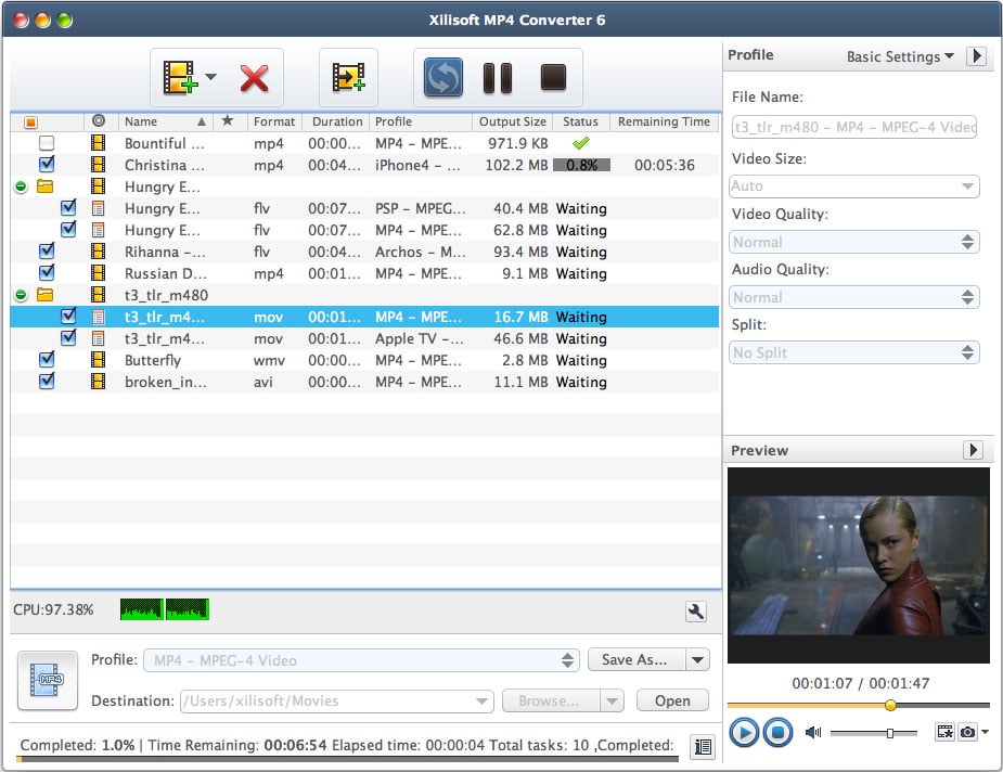 برنامج Xilisoft MP4 Converter for Mac محول الفيديو للموبايلات واليوتيوب والكمبيوتر