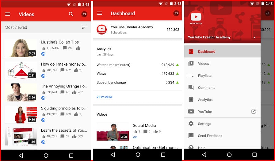 YouTube Studio For Android