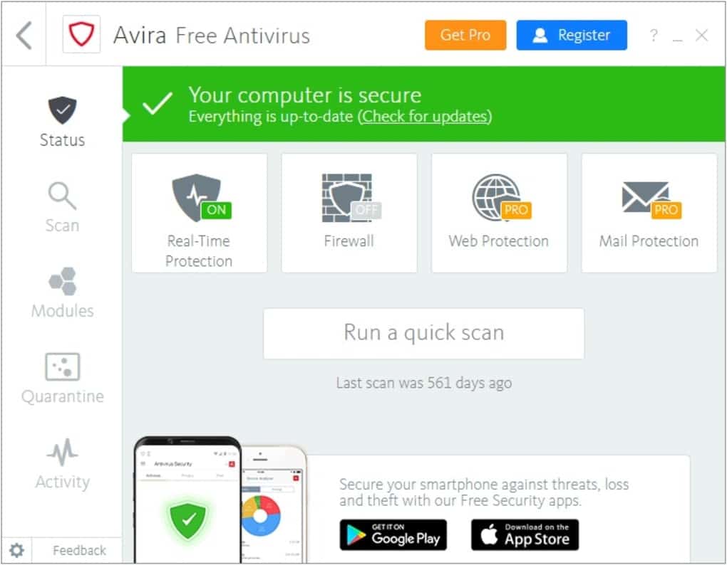 Avira Free Security Suite 2021 1.1.57.24596