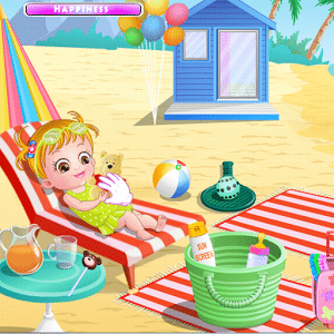 لعبة بيبى هازل على شاطىء البحر  Baby Hazel Beach Holiday