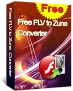 برنامج تحويل ملفات الفلاش FLVإلى صيغ فيديو مشهورة Free FLV to Zune Converter