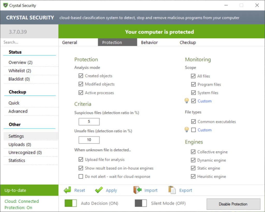 crystal security test results crystal security test results