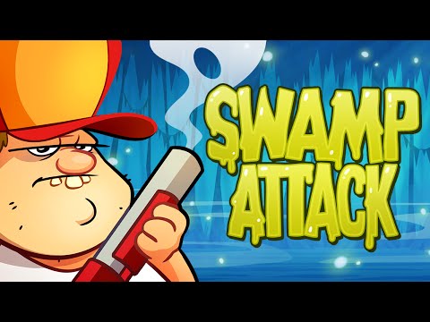 لعبة الدفاع عن الكوخ من حيوانات المستنقع Swamp Attack