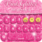 تحميل كيبورد وردي جديد ومزخرف Pink Glitter Keyboard