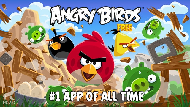 حمل لعبة Angry Birds الطيور الغاضبة أنجرى بيردز للايفون مجانا