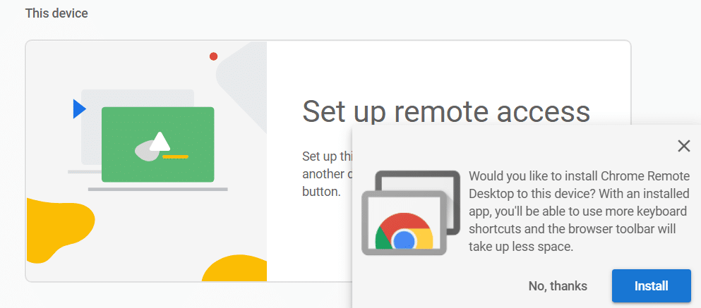 برنامج Chrome Remote Desktop